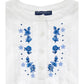 Camicia Bimba in popeline con ricamo