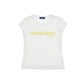 T-shirt Bimba in jersey cotone logo pizzo