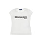 T-shirt Bimba in jersey cotone logo pizzo