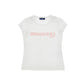 T-shirt Bimba in jersey cotone logo pizzo