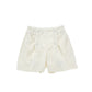 Shorts Bimba a coste con bottoni in velluto
