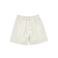 Shorts Bimba a coste con bottoni in velluto