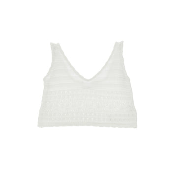 Top Bambina corto in crochet