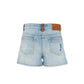 Shorts denim Bimba 5 tasche con ricami