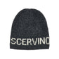 Cappello Bimba in maglia con logo