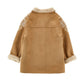 Cappotto effetto Shearling ricami floreali