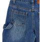 Jeans Bimba denim washed con tasche utility