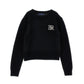 Pullover mix Alpaca con patch logo gioielli