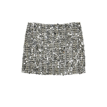 Minigonna Bimba in tweed con paillettes